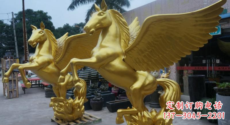 益阳铜雕飞马