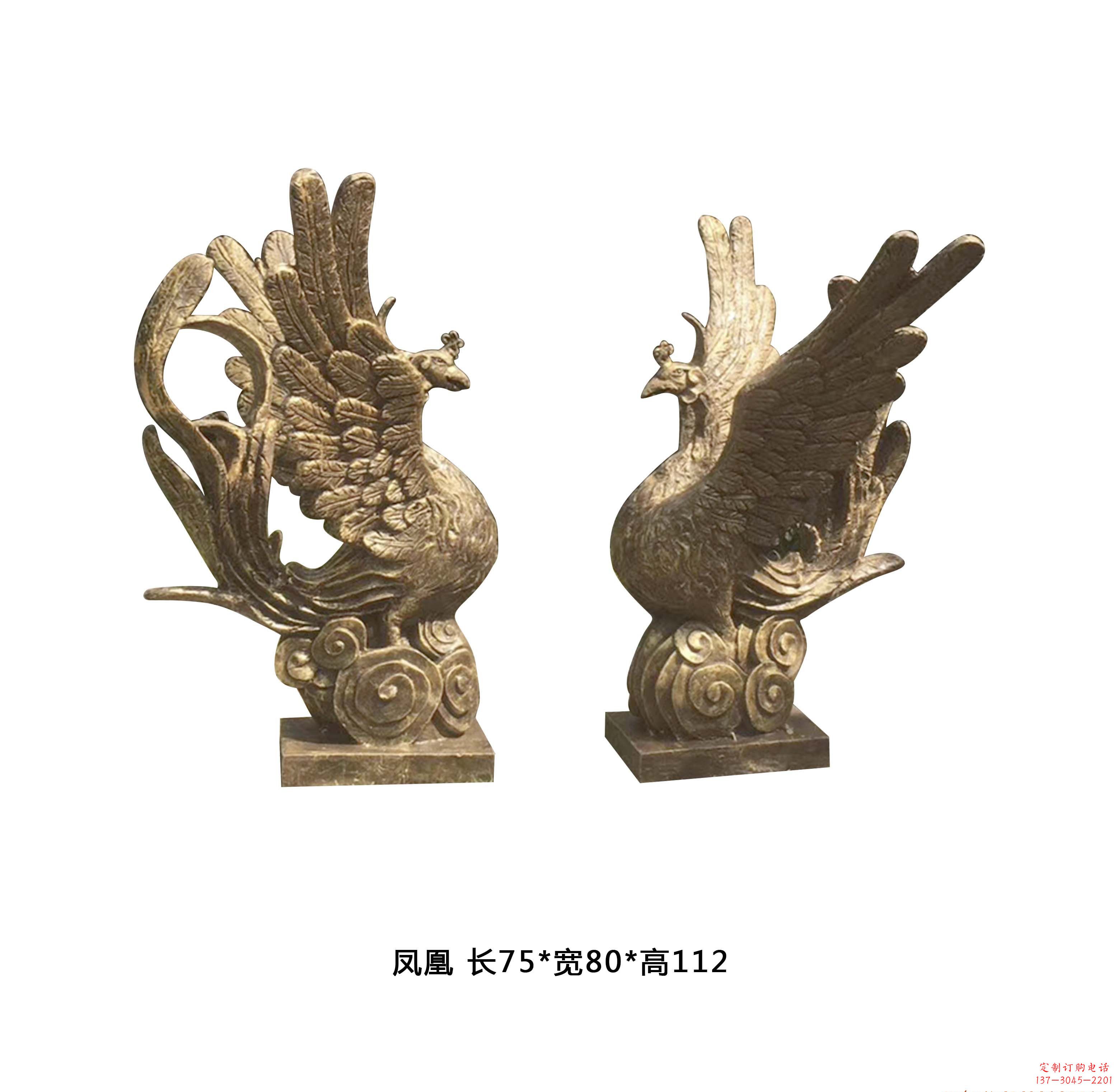 益阳铜雕凤凰雕塑