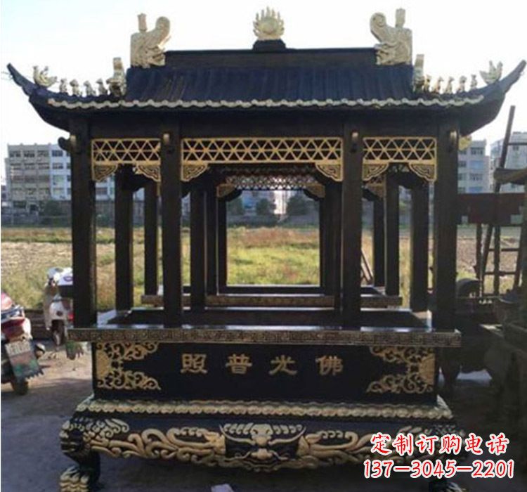 益阳铜雕佛光普照香炉
