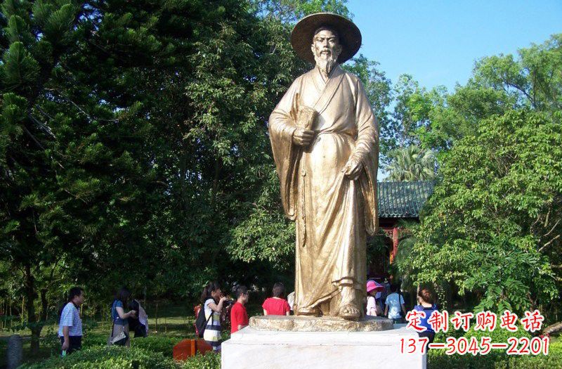 益阳铜雕古代名人苏轼苏东坡