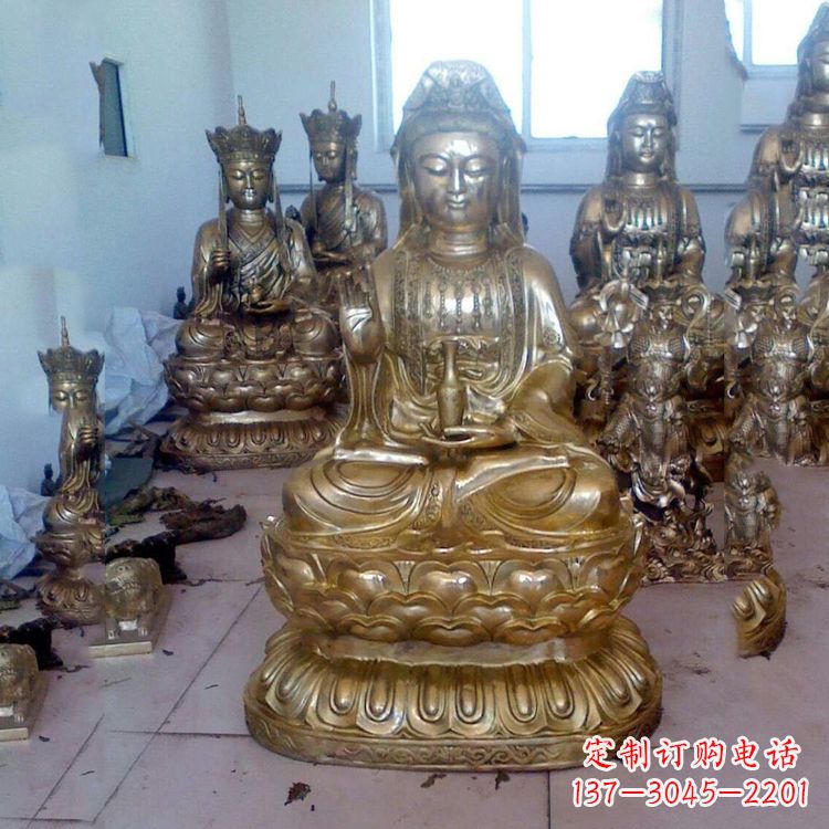 益阳铜雕观音雕塑