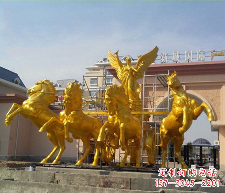 益阳铜雕广场阿波罗战马雕塑