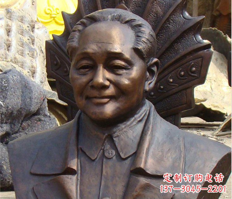 益阳铜雕广场邓小平肖像雕塑