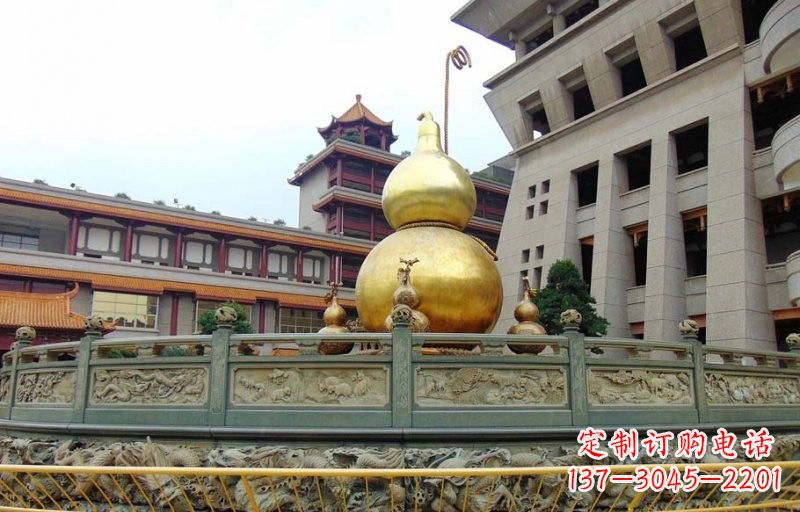 益阳铜雕葫芦公园景观雕塑
