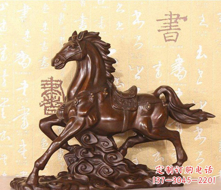 益阳铜雕户外园林动物马雕塑