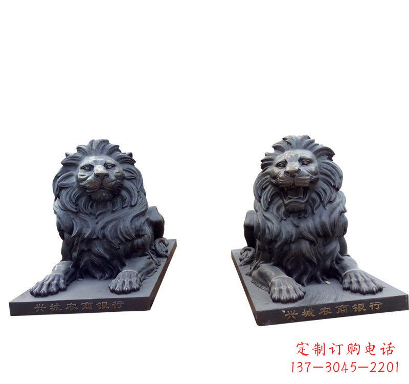 益阳铜雕汇丰狮子 (2)