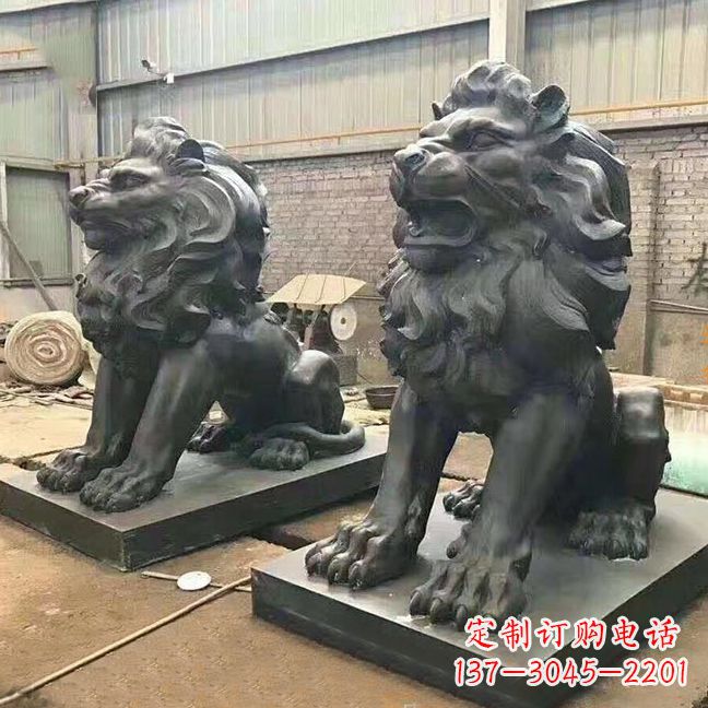 益阳铜雕汇丰狮子
