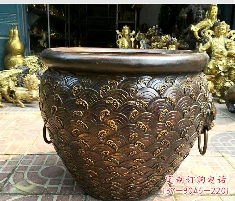 益阳铜雕景观花盆