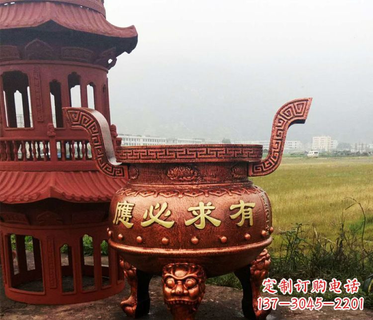 益阳铜雕景观香炉