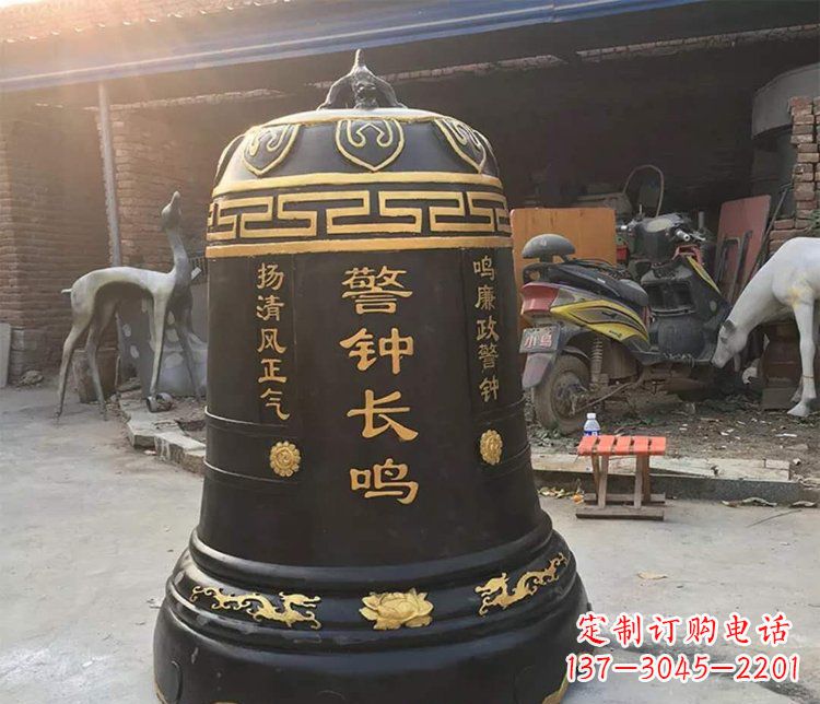 益阳铜雕警钟长鸣寺庙雕塑