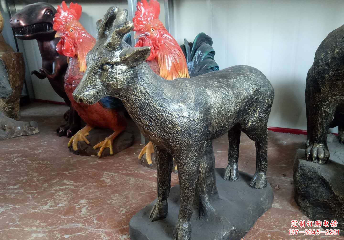 益阳铜雕鹿动物雕塑