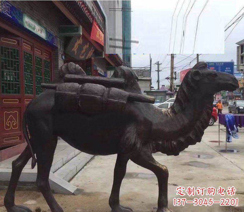益阳铜雕骆驼公园动物雕塑