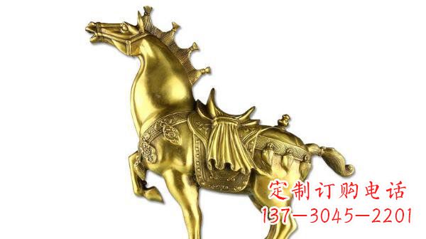 益阳铜雕马公园动物雕塑