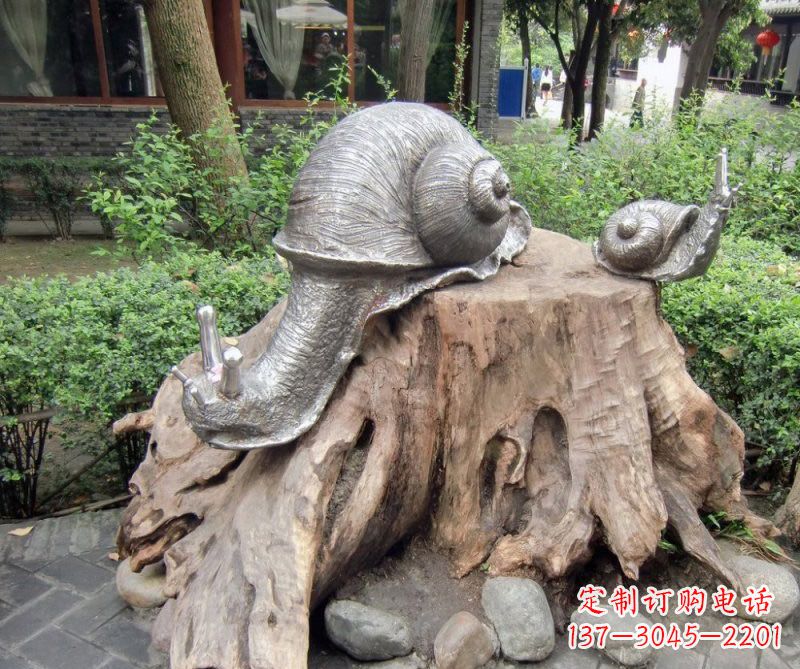 益阳铜雕母子蜗牛