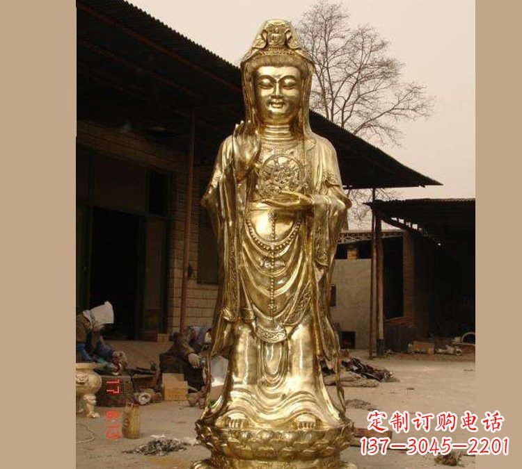 益阳铜雕南海观音
