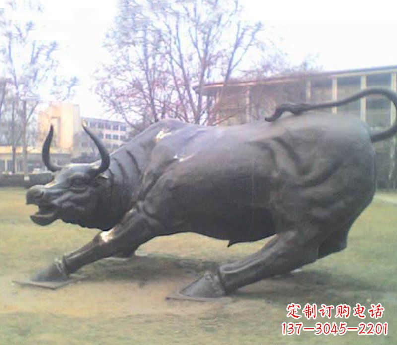益阳铜雕牛广场动物景观摆件 (2)