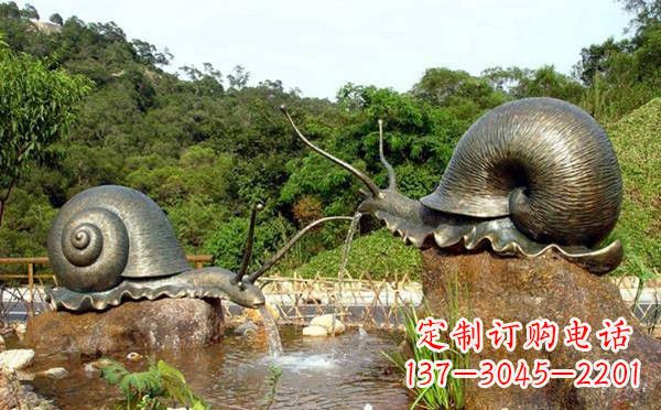 益阳铜雕喷水蜗牛