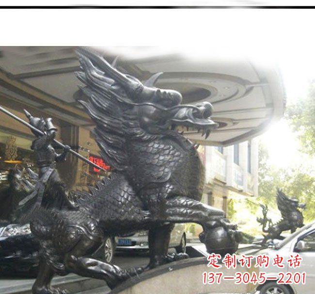 益阳铜雕麒麟公司门口神兽雕塑