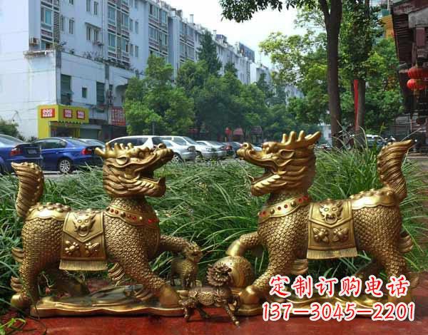 益阳铜雕麒麟神兽
