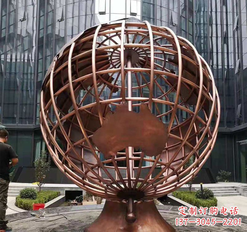 益阳铜雕企业地球仪