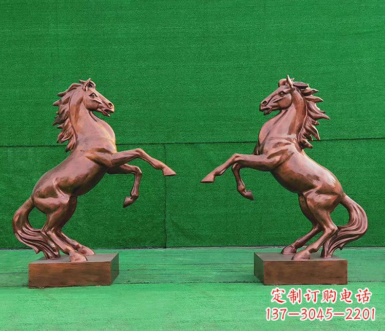 益阳铜雕企业马到成功立马