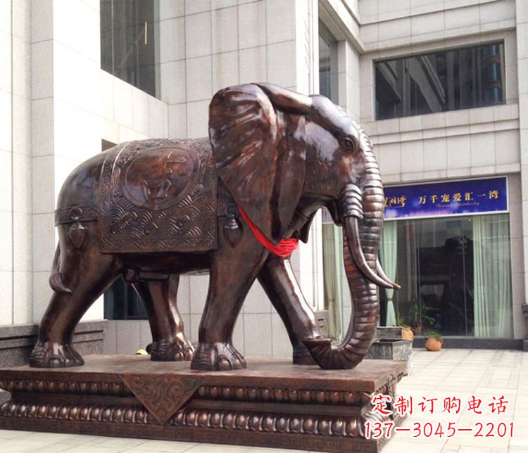 益阳铜雕企业招财大象
