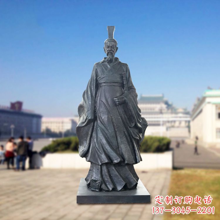益阳铜雕屈原塑像