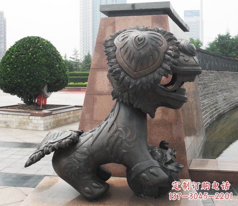 益阳铜雕狮子