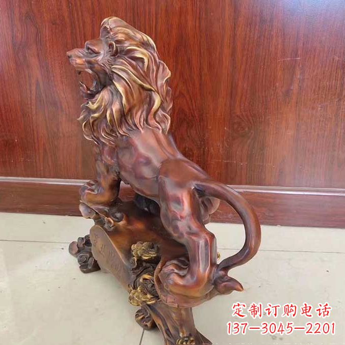 益阳铜雕狮子动物雕塑摆件