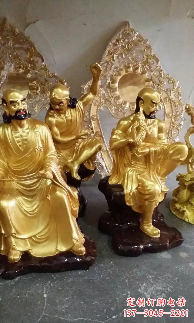 益阳铜雕十八罗汉