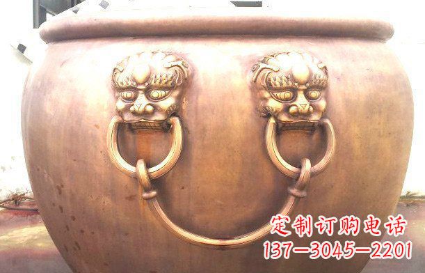 益阳铜雕水缸寺庙景观雕塑_1