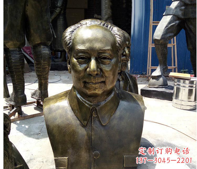 益阳铜雕伟人毛主席胸像