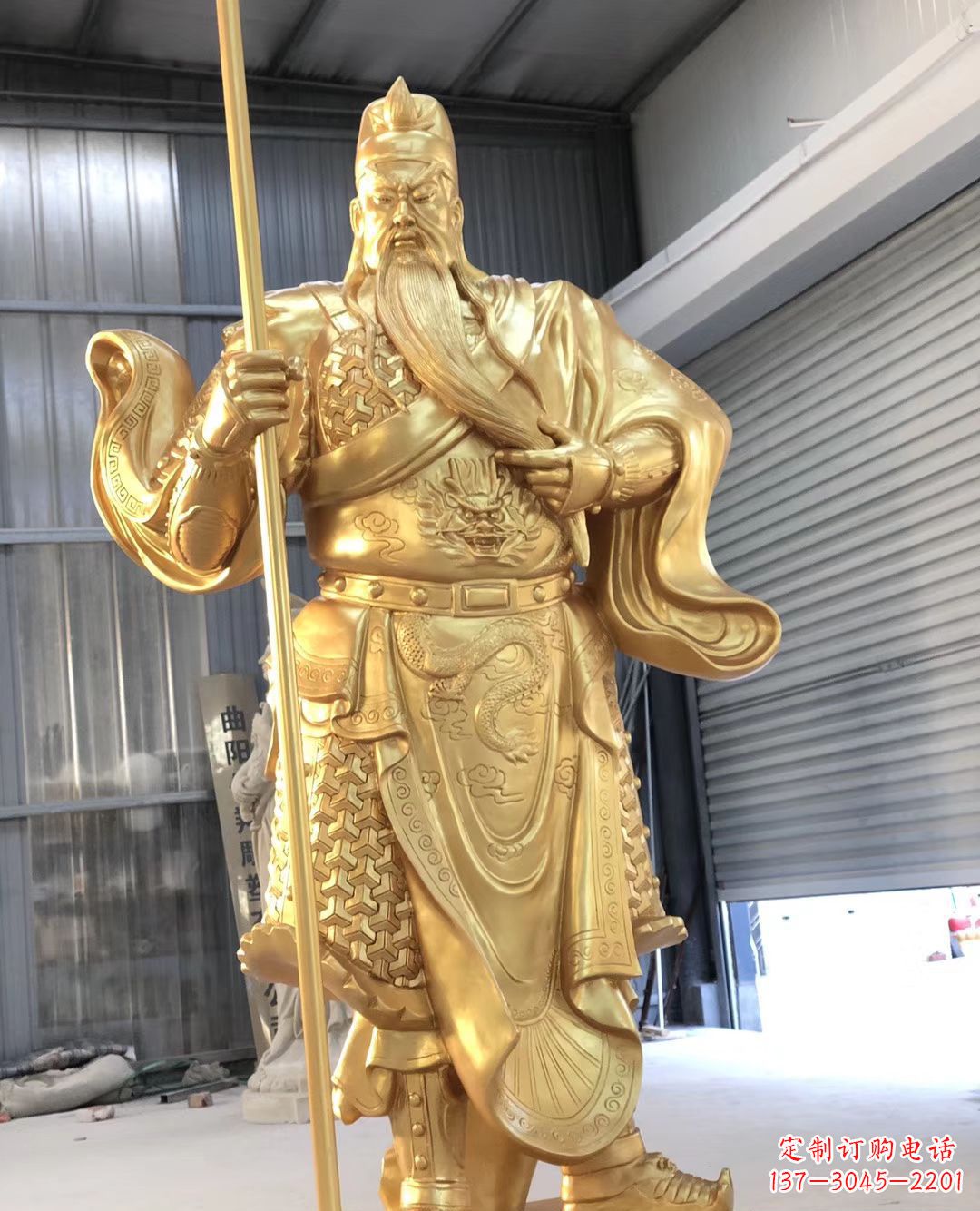 益阳铜雕武财神雕塑