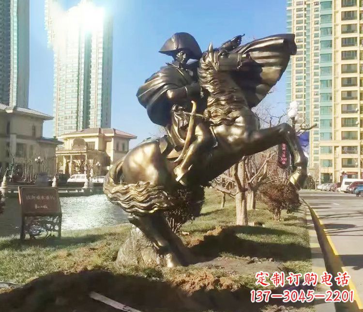 益阳铜雕西方骑马雕塑人物