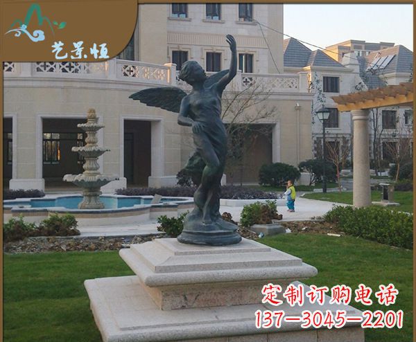 益阳铜雕西方天使人物雕塑1