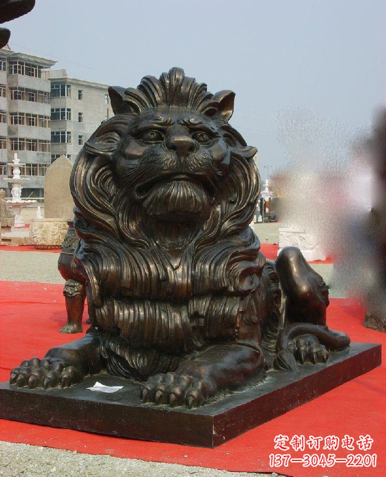益阳铜雕西洋狮子222