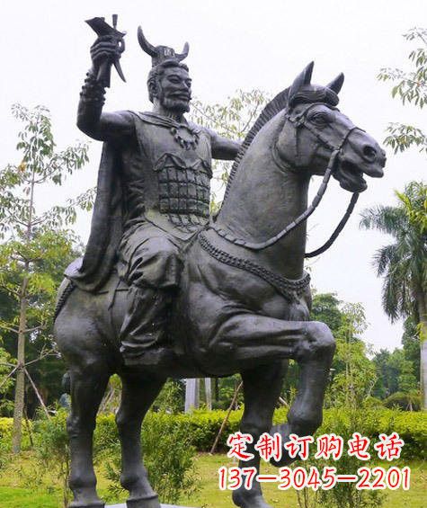益阳铜雕炎帝骑马
