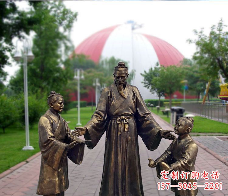 益阳铜雕园林孔融让梨