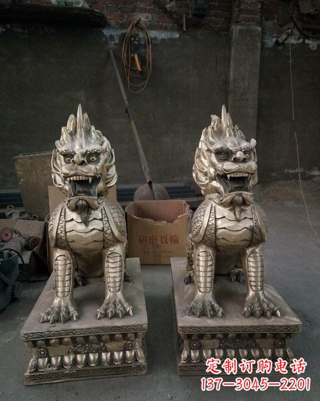 益阳铜雕镇宅麒麟