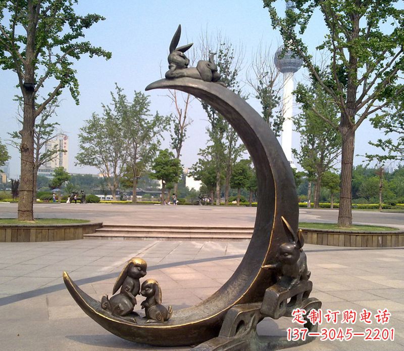 益阳兔子铜雕