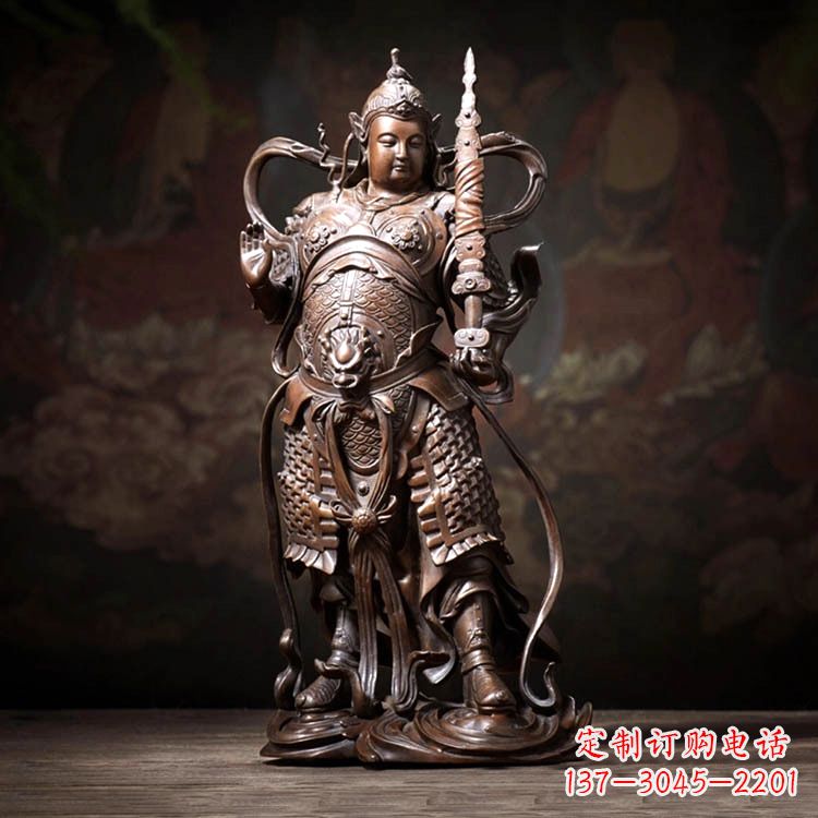 益阳托塔李靖天王铜雕