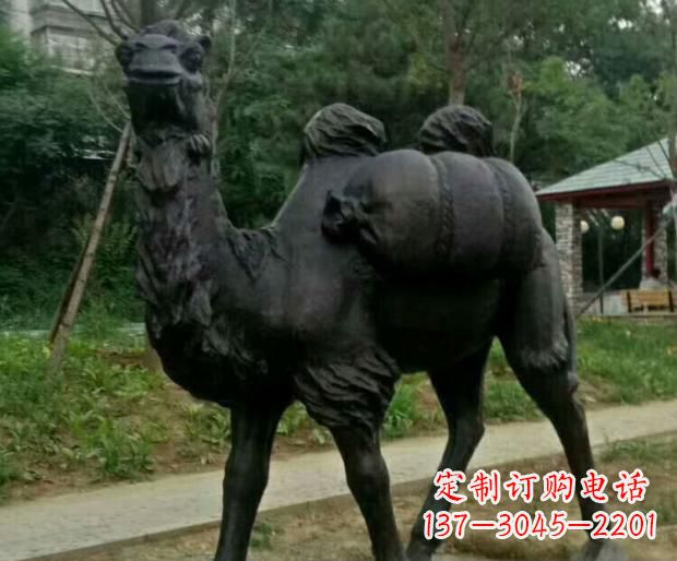 益阳驮行李的骆驼铜雕
