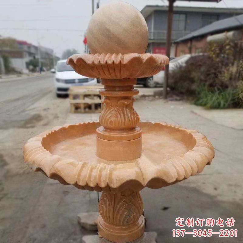 益阳晚霞红风水球