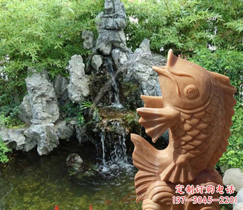 益阳晚霞红鲤鱼喷泉
