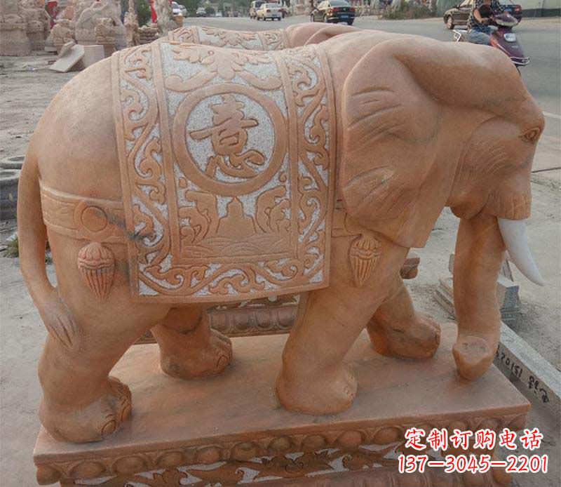 益阳晚霞红如意动物大象
