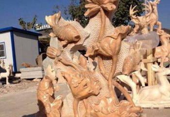 益阳精美而独特的莲花石雕展现家居美学