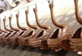 益阳优雅迷人的天鹅铜雕塑
