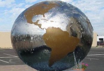 益阳国际化地球喷泉雕塑