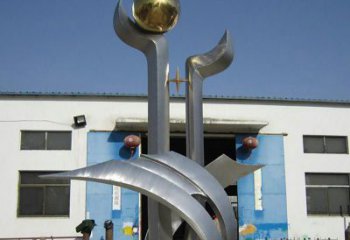 益阳中领雕塑：不锈钢树叶雕塑，精美绝伦