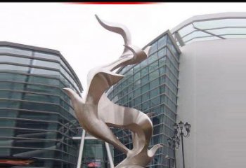 益阳不锈钢雄鹰雕塑，永久定制精美景观